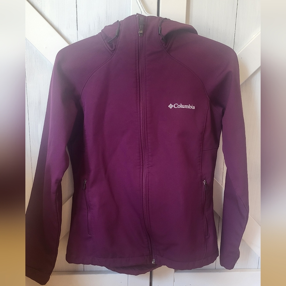Purple Columbia jacket.